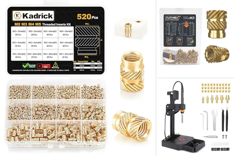 Detailed view of Best 3D Printed Parts Brass Thread Insert