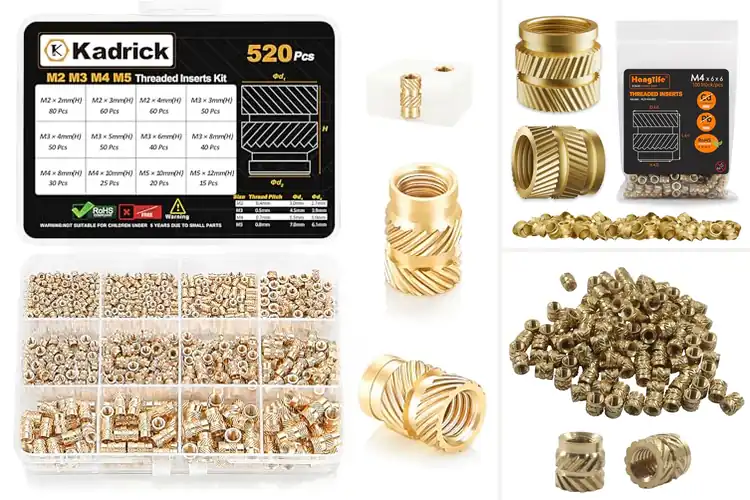 Detailed view of Best Brass M4 Insert For 3D Printed Parts