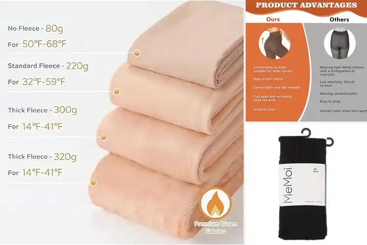 Detailed view of Best Breathable Yet Warm Tights For Autumn