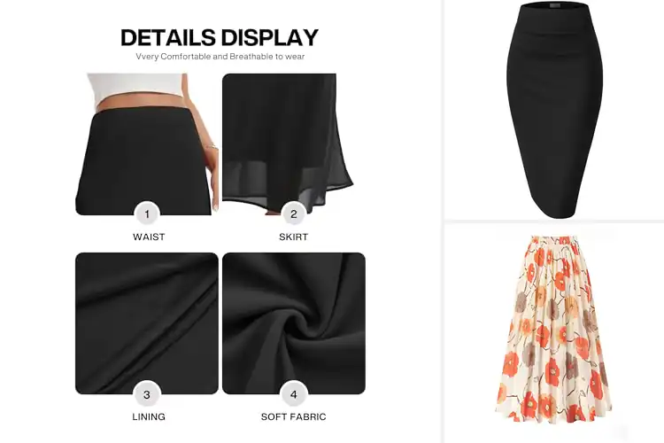 Detailed view of Best Business Casual Skirts