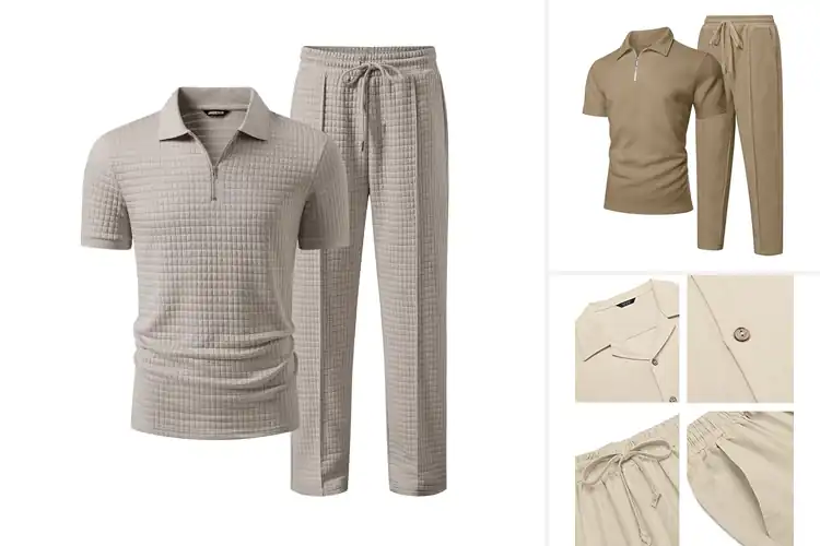Detailed view of Best Casual Men’s Two-Piece Sets: 10 Stylish & Comfy Options