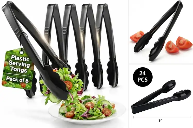 Detailed view of Best Disposable Salad Tongs