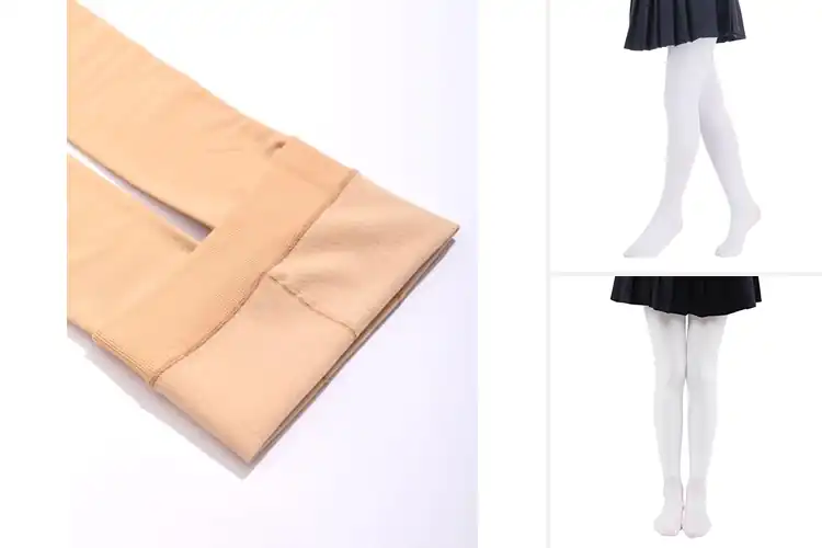Detailed view of Best Girls Fleece Lined Tights