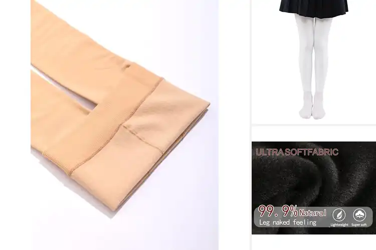 Detailed view of Best Girls Fleece Tights