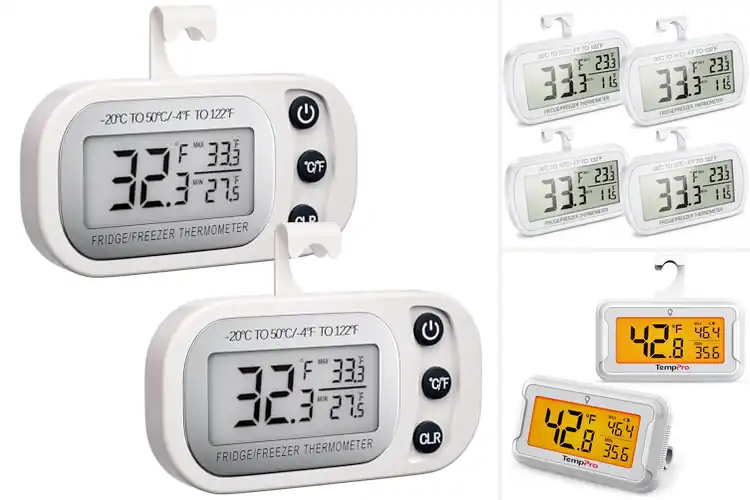 Detailed view of Best LCD Screen Refrigerator Thermometers
