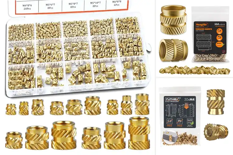 Detailed view of Best M4 Brass Insert For Secure Threads In 3D Prints