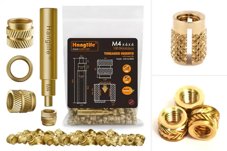 Detailed view of Best M4 Brass Press Inserts for Stronger Projects