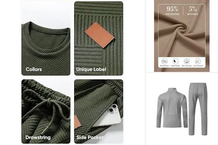 Detailed view of Best Men’s Athleisure Sets: Top 10 Picks for Comfort & Style