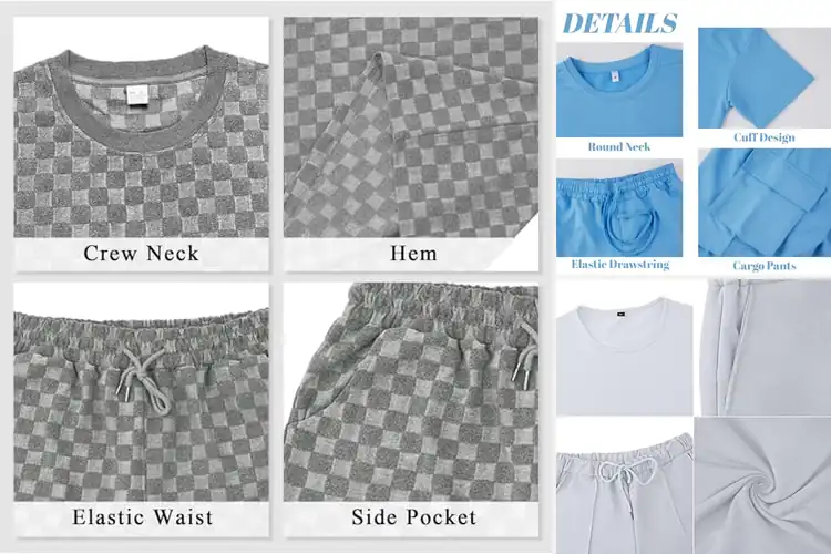 Detailed view of Best Men’s Casual Shorts Sets