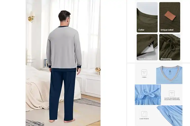 Detailed view of Best Men’s Comfortable Lounge Sets