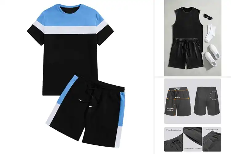 Detailed view of Best Muscle Fit Short Set For Men: Stay Cool, Look Sharp