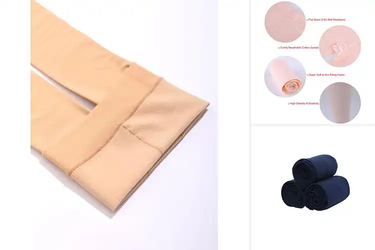 Detailed view of Best Plush Microfiber Tights For Girls
