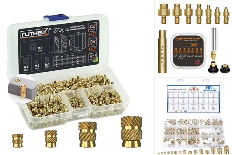 Detailed view of Best Press Fit Inserts for 3D Prints