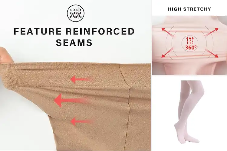 Detailed view of Best Stretchy Dance Tights For Girls