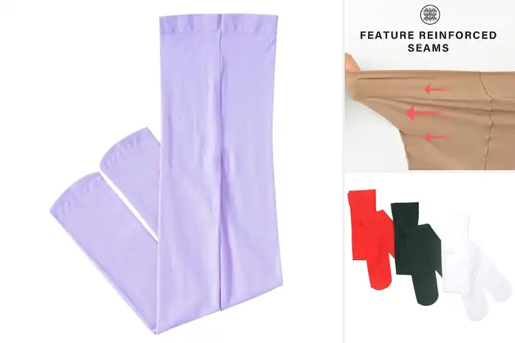 Detailed view of Best Stretchy Fit Girls Tights