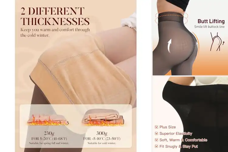 Detailed view of Best Thermal Tights For Autumn Winter