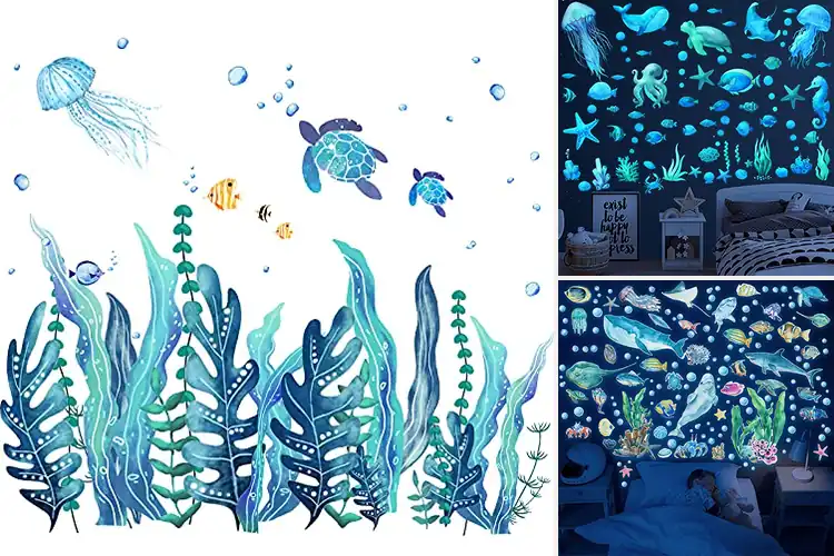 Detailed view of Best Waterproof Ocean Wall Stickers