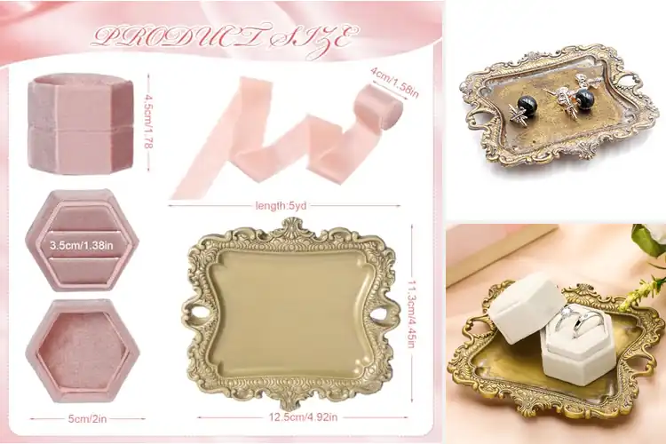 Detailed view of Best Wedding Ring Tray For Photo Shoots